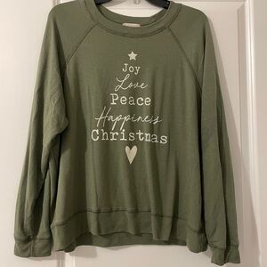 Altar'd State Green Long Sleeve Tee